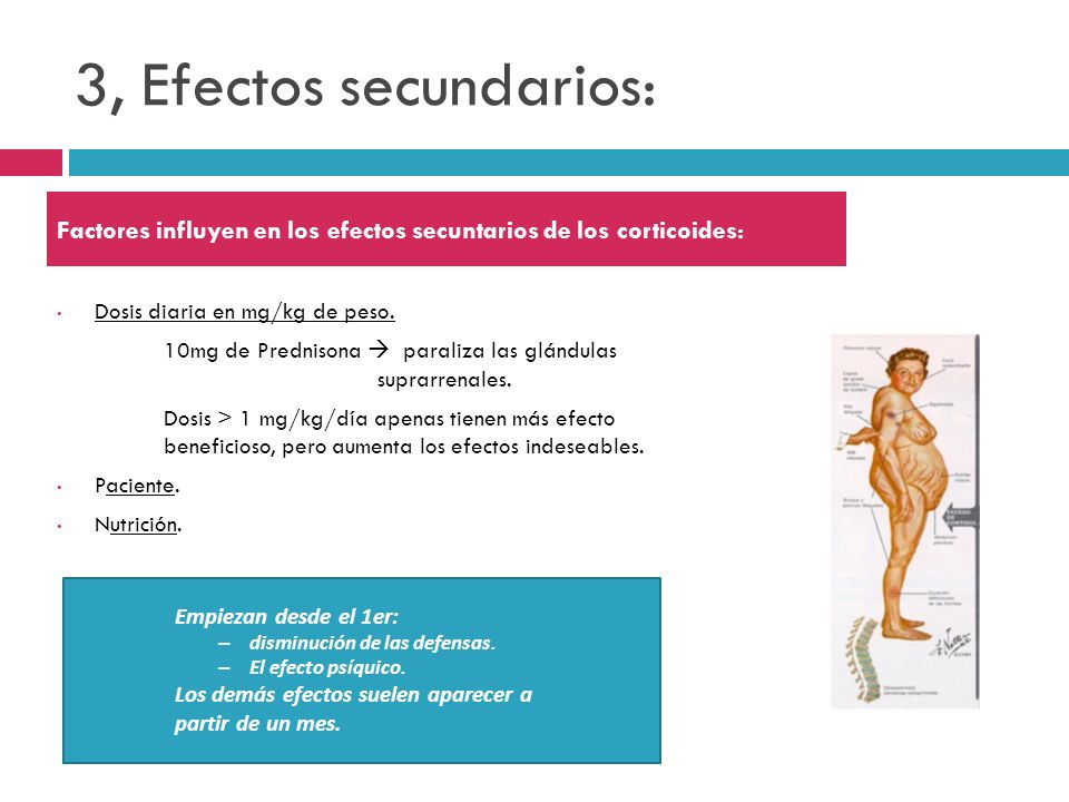 Perdida de peso corticoides